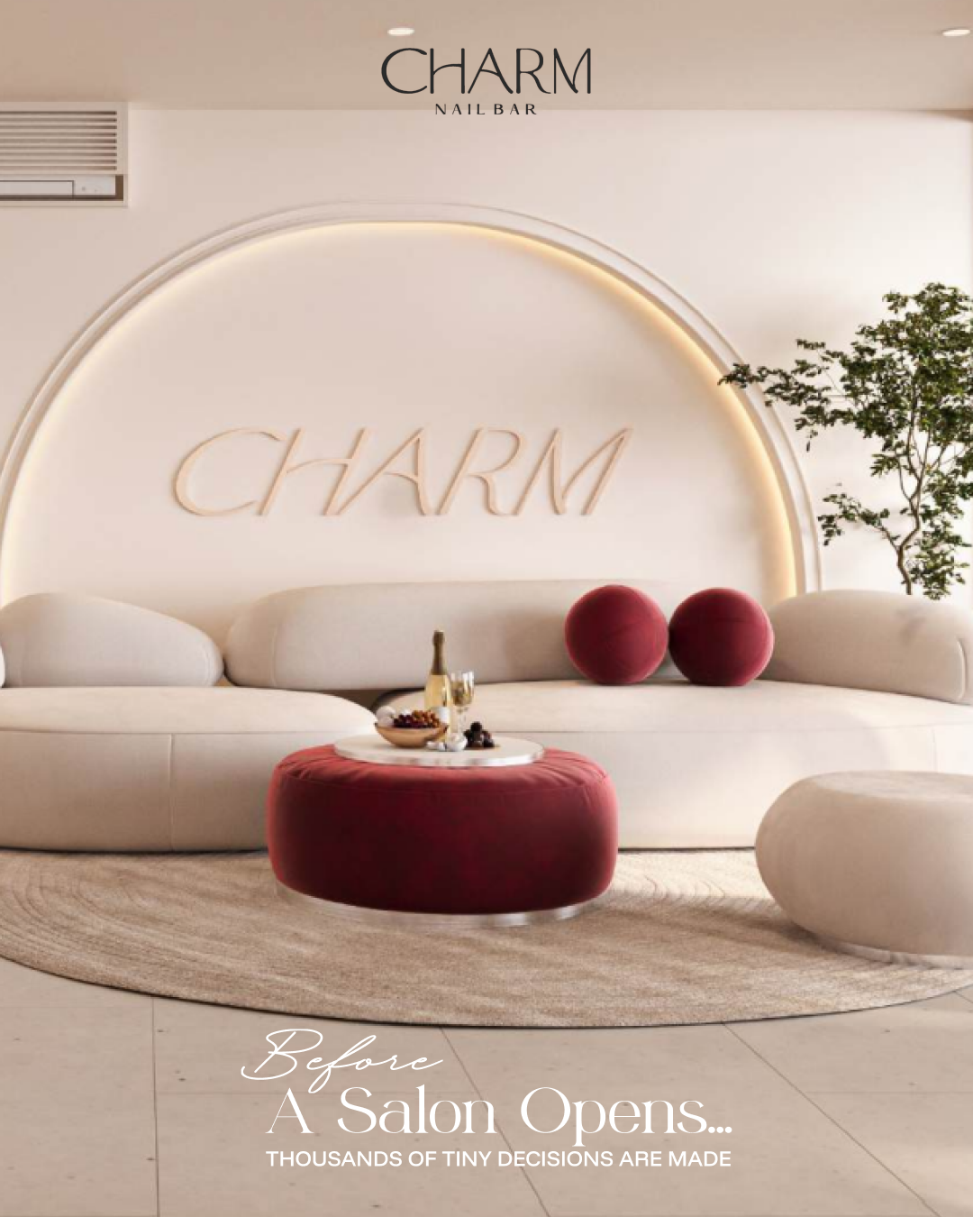 Charm nail bar